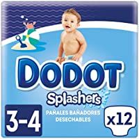 Dodot Splashers Pañales Bañadores Desechables- No se Hinchan y Fácil de Quitar- Talla 3 (6-11 kg) - 4 x 12 Unidades